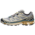 Salomon XT-6 Low-Top Sneakers – Grey / Teal / Ochre