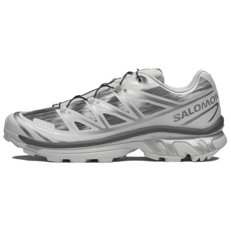 Salomon XT-6 Camo Low-Top Sneakers – Light Grey / White