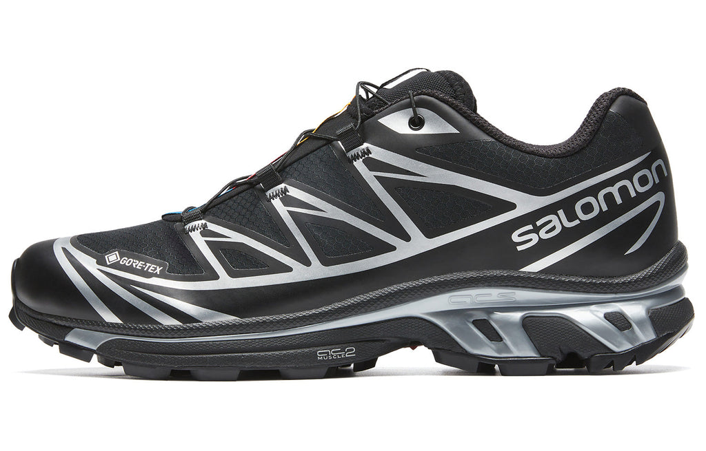 Salomon XT-6 GTX Low-Top Sneakers – Black / Silver