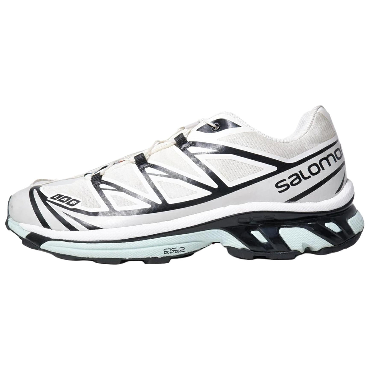 Salomon XT-6 Low-Top Sneakers – White / Black / Pale Mint