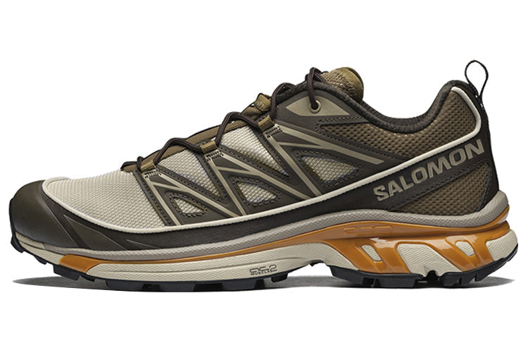 Salomon XT-6 Expanse Low-Top Sneakers – Olive Brown / Beige / Ochre