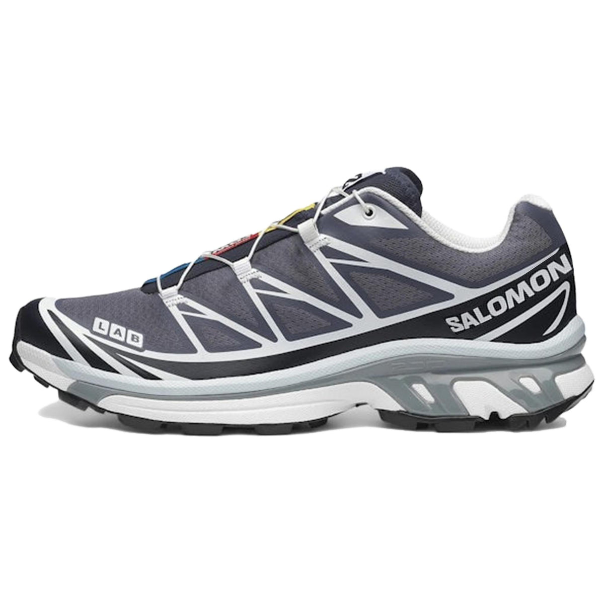 Salomon XT-6 Low-Top Sneakers – Charcoal / White / Black
