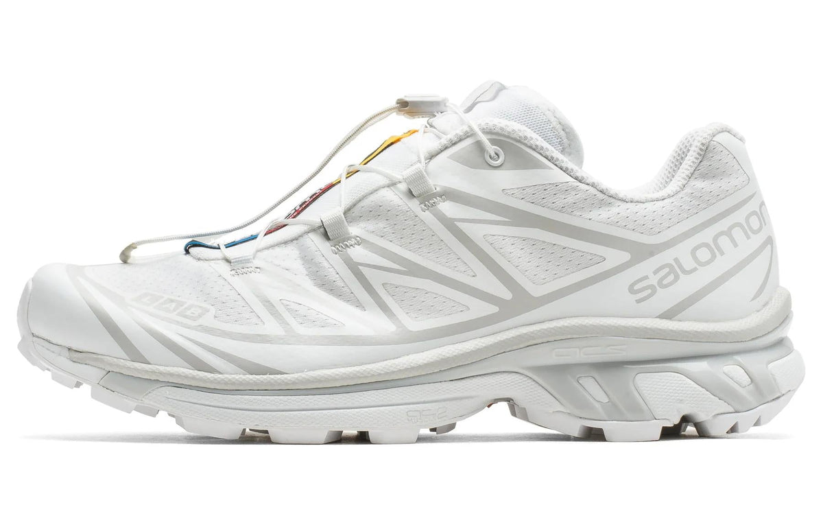 Salomon XT-6 Low-Top Sneakers – White / Light Grey