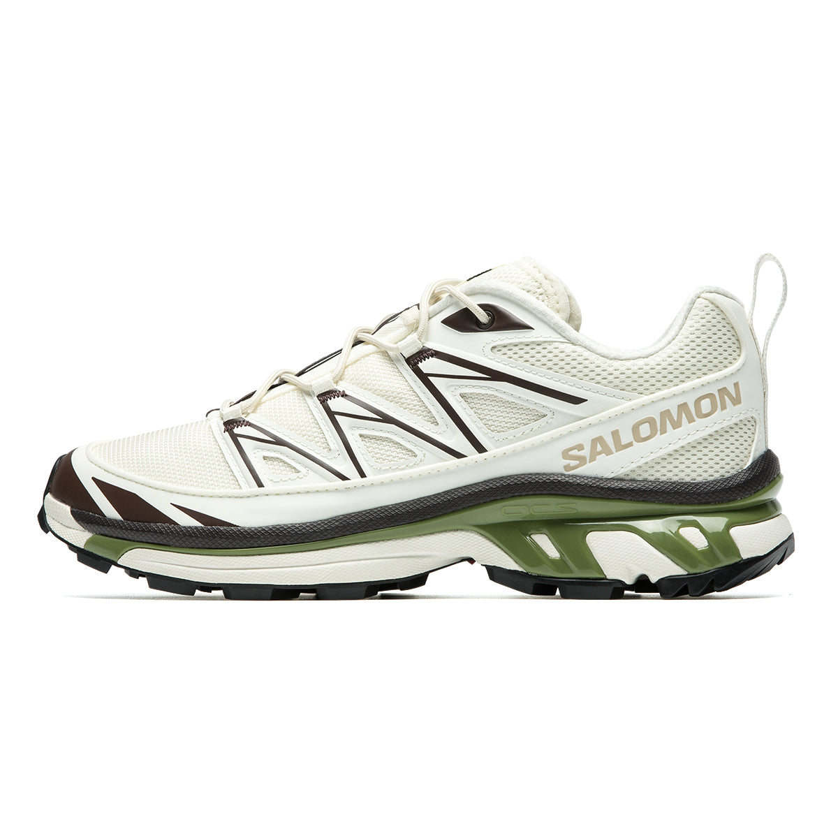 Salomon XT-6 Expanse Canvas Low-Top Sneakers – Cream / Olive Green