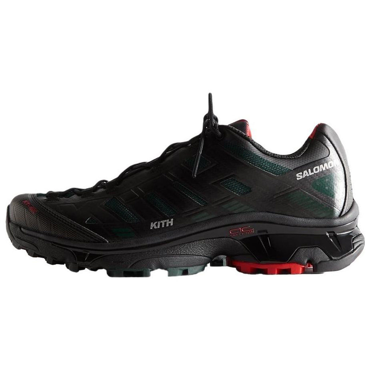 KITH × Salomon XT-VOYAGER Sneakers – Black / Dark Green / Red