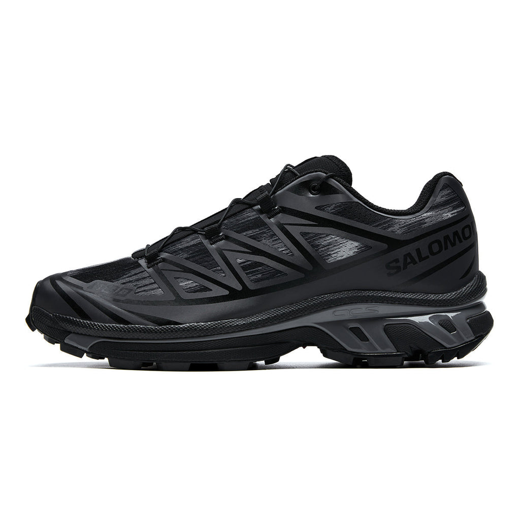 Salomon XT-6 Camo Low-Top Sneakers – Black / Charcoal Grey