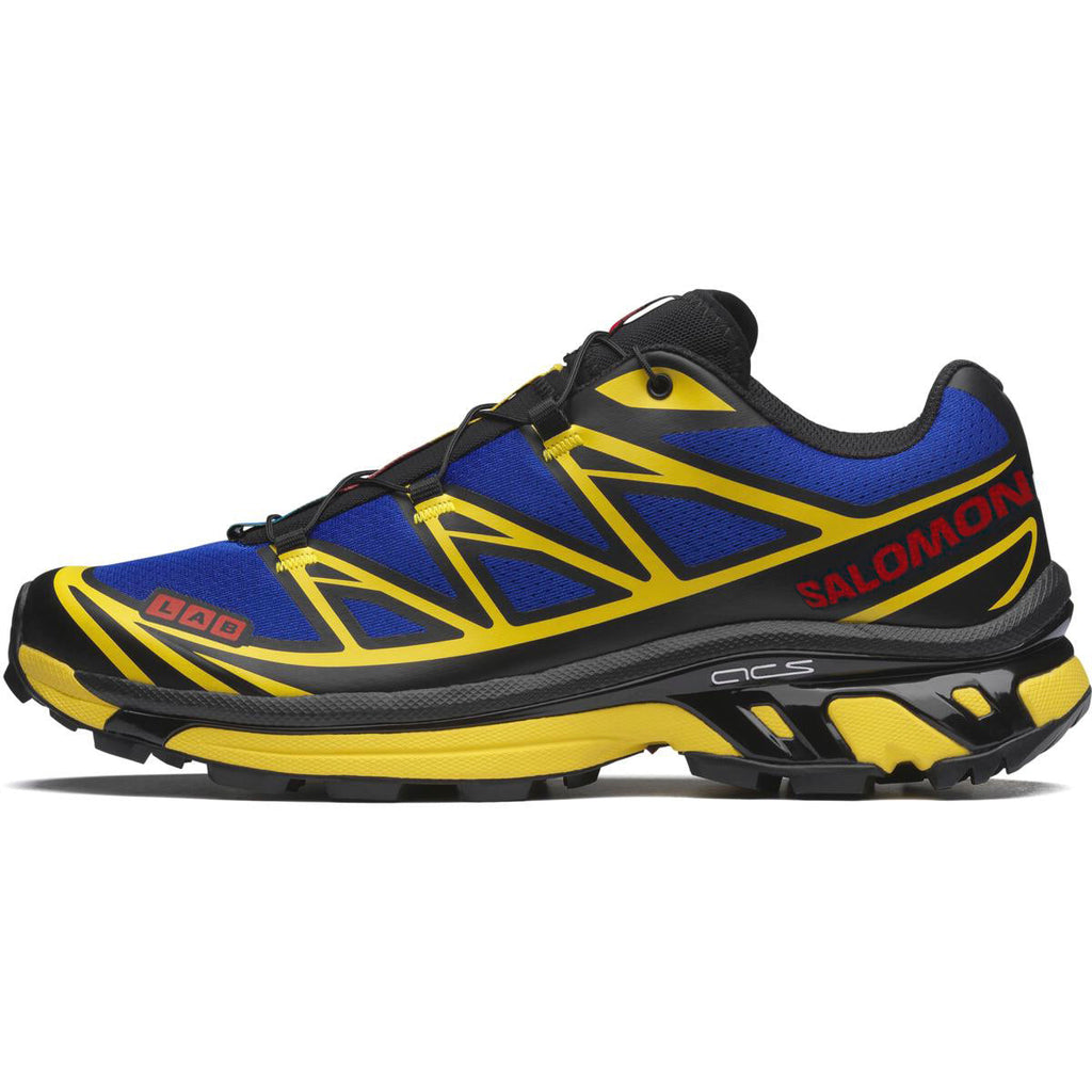 Salomon XT-6 Low-Top Sneakers – Blue / Yellow / Black