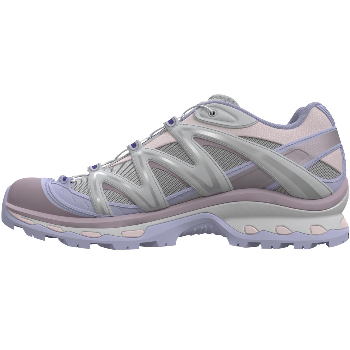 Salomon XT-Quest Low-Top Sneakers – Silver Grey / Lilac / Pale Pink