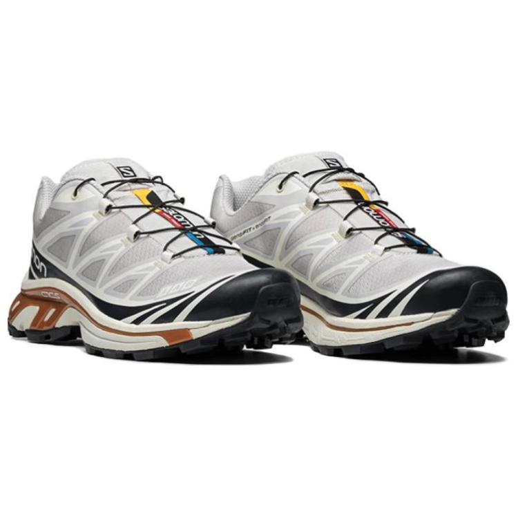 Salomon XT-6 Low-Top Sneakers – White / Black / Copper