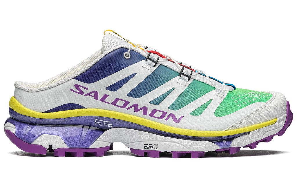 Salomon XT-4 Mule Shoes – White / Green / Purple