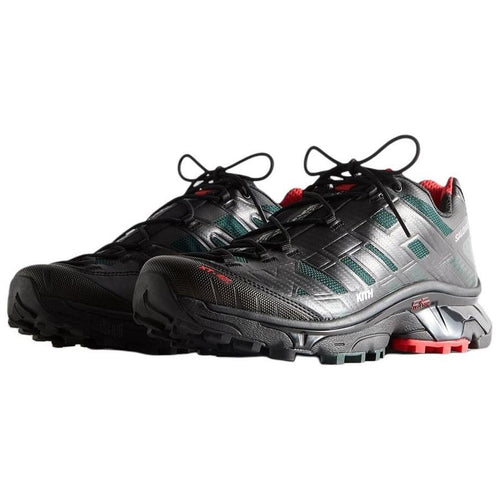 KITH × Salomon XT-VOYAGER Sneakers – Black / Dark Green / Red