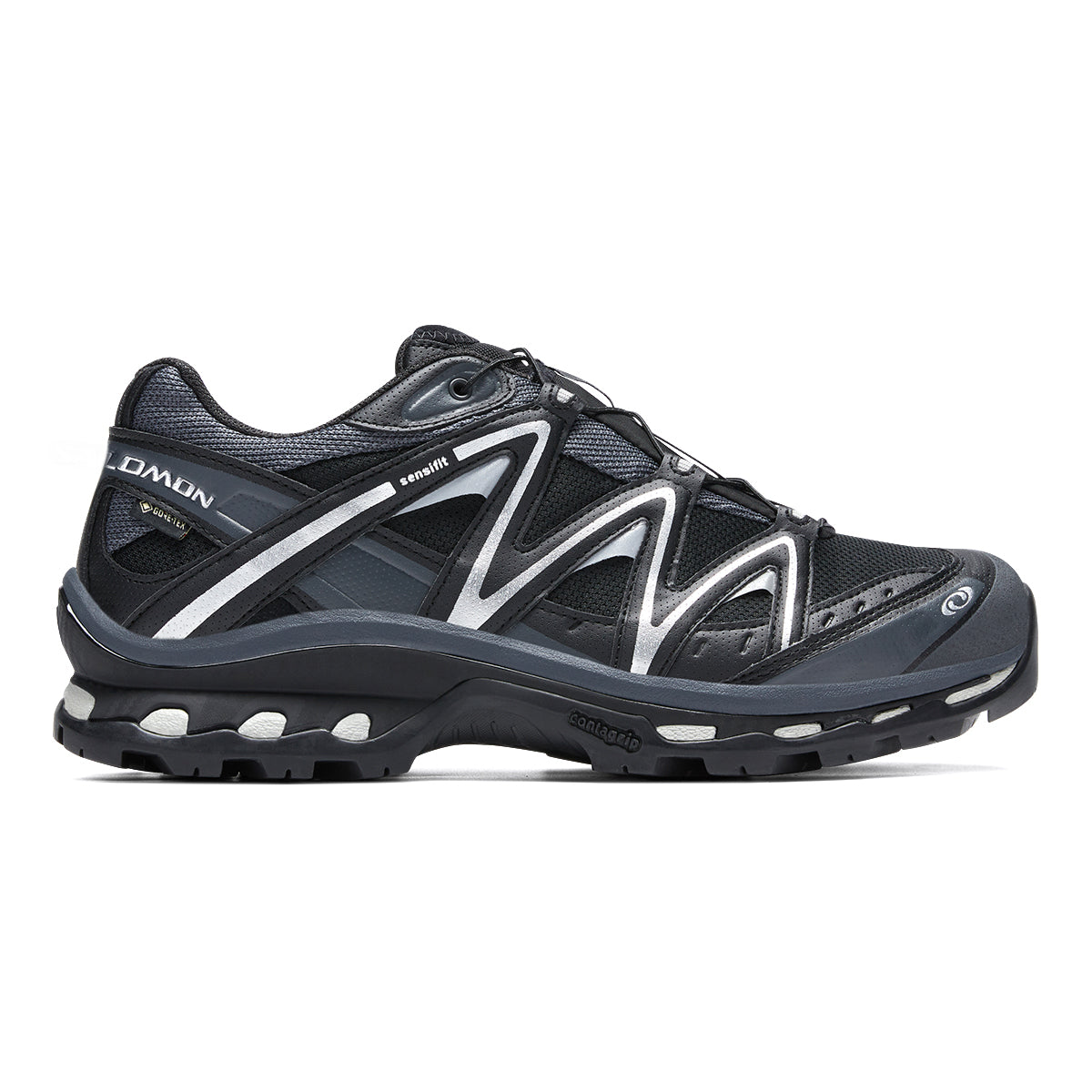 Salomon XT-Quest GTX Low-Top Sneakers – Black / Charcoal / Silver