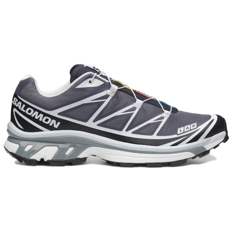 Salomon XT-6 Low-Top Sneakers – Charcoal / White / Black