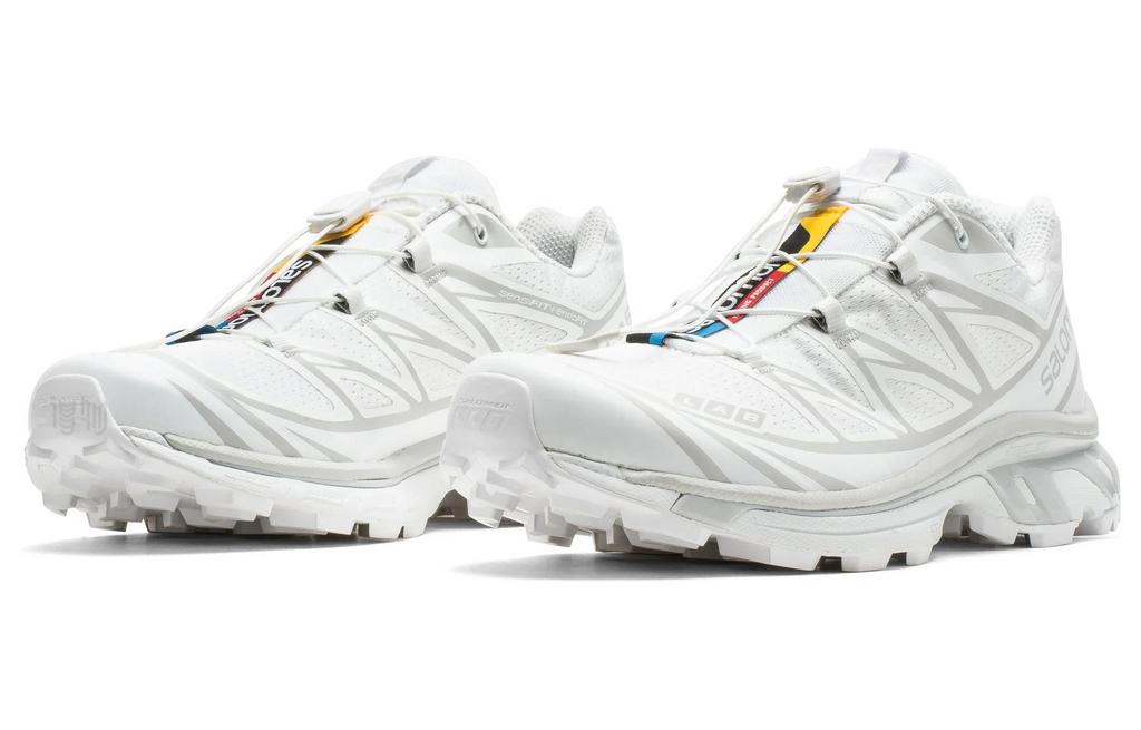 Salomon XT-6 Low-Top Sneakers – White / Light Grey