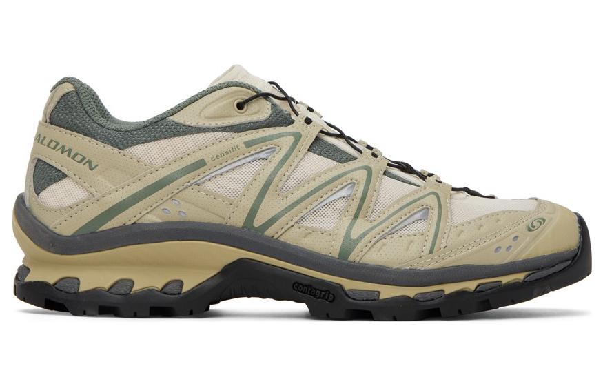 Salomon XT-Quest Low-Top Sneakers – Beige / Sage Green / Black