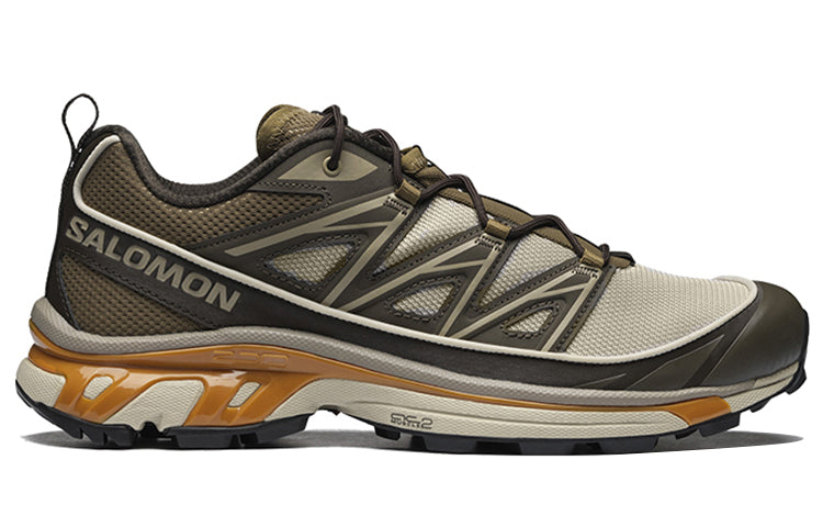 Salomon XT-6 Expanse Low-Top Sneakers – Olive Brown / Beige / Ochre