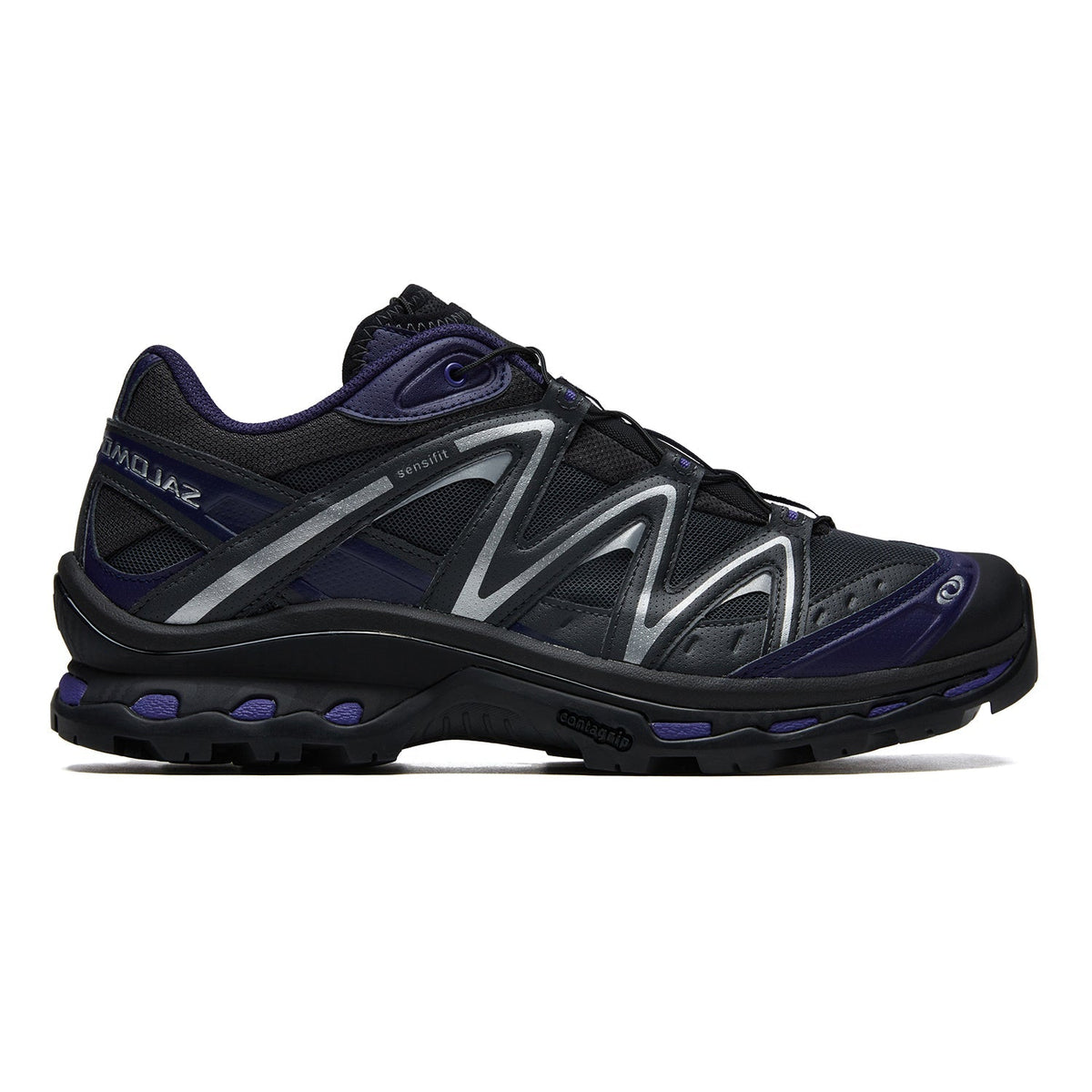 Salomon XT-Quest Low-Top Sneakers – Black / Deep Purple / Silver