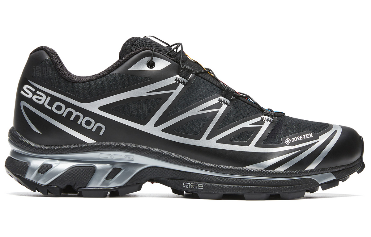 Salomon XT-6 GTX Low-Top Sneakers – Black / Silver