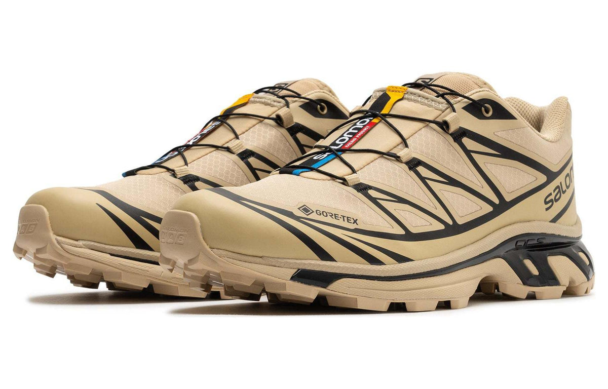 Salomon XT-6 GTX Low-Top Sneakers – Khaki / Black
