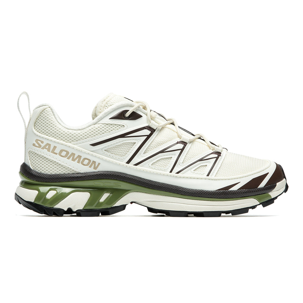 Salomon XT-6 Expanse Canvas Low-Top Sneakers – Cream / Olive Green
