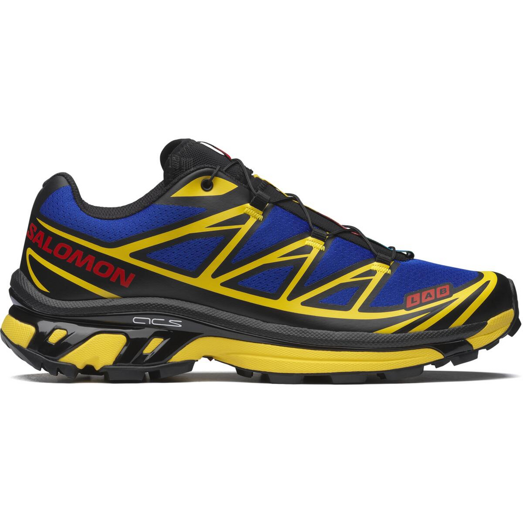 Salomon XT-6 Low-Top Sneakers – Blue / Yellow / Black