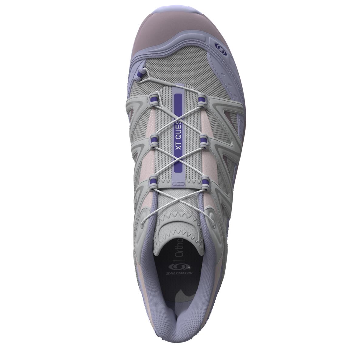 Salomon XT-Quest Low-Top Sneakers – Silver Grey / Lilac / Pale Pink