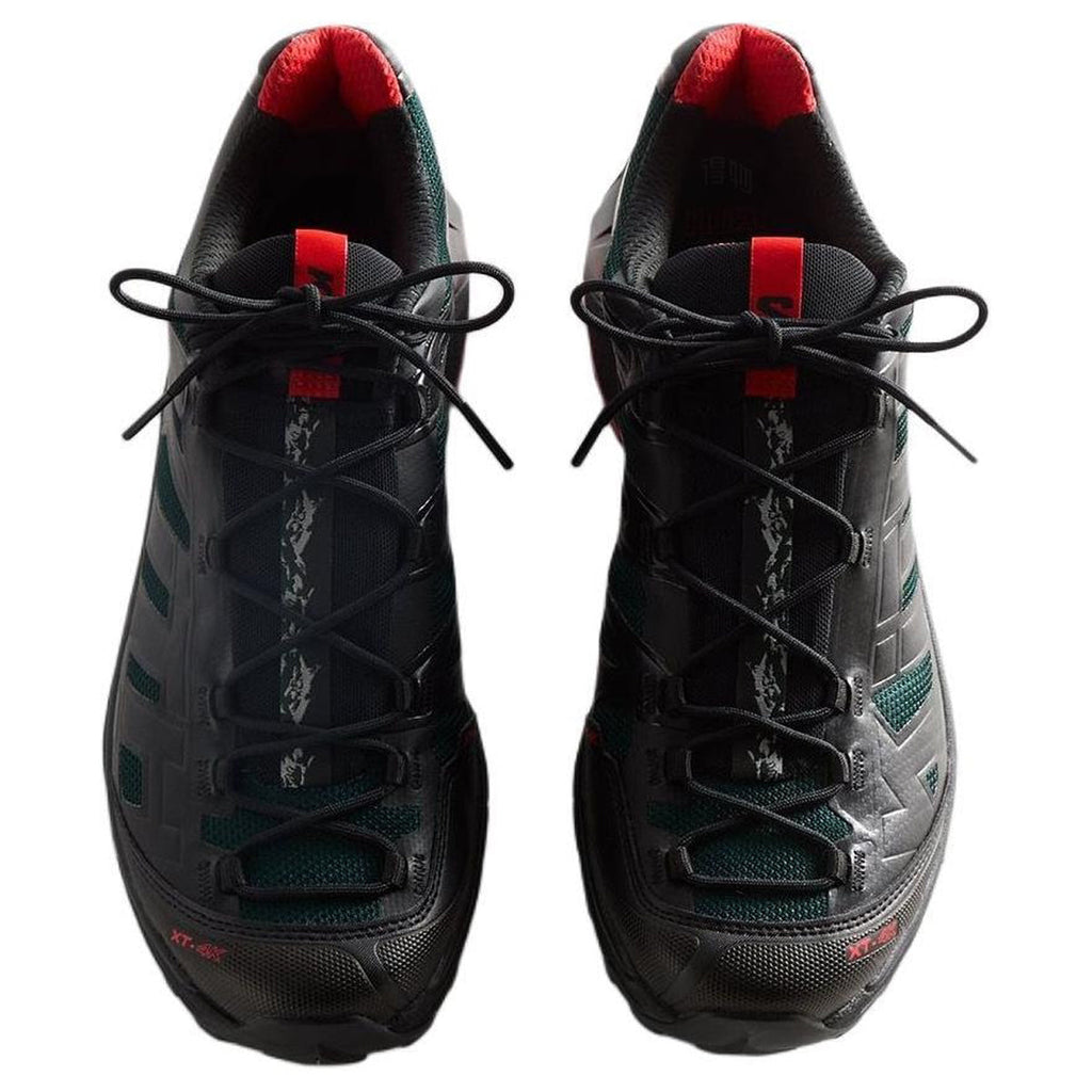 KITH × Salomon XT-VOYAGER Sneakers – Black / Dark Green / Red