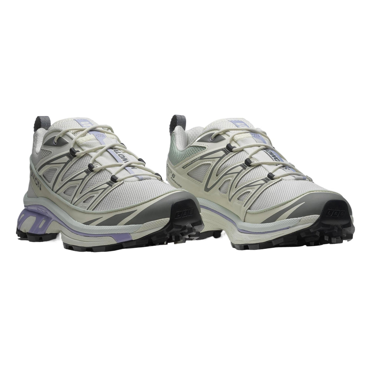 Salomon XT-6 Expanse Low-Top Sneakers – Light Grey / Lavender / Cream