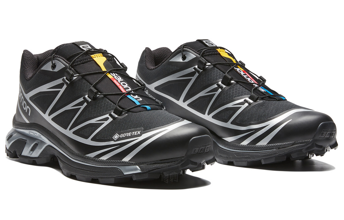 Salomon XT-6 GTX Low-Top Sneakers – Black / Silver