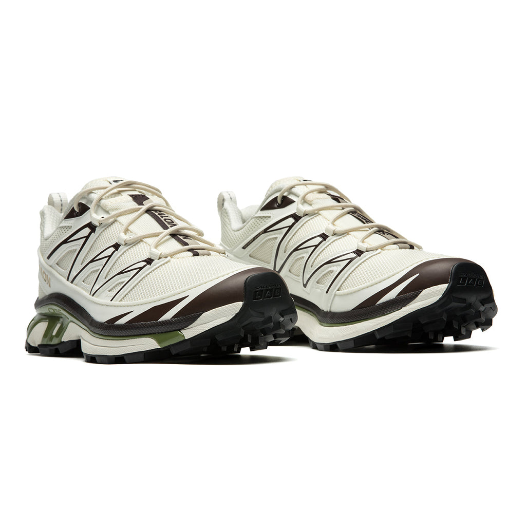 Salomon XT-6 Expanse Canvas Low-Top Sneakers – Cream / Olive Green