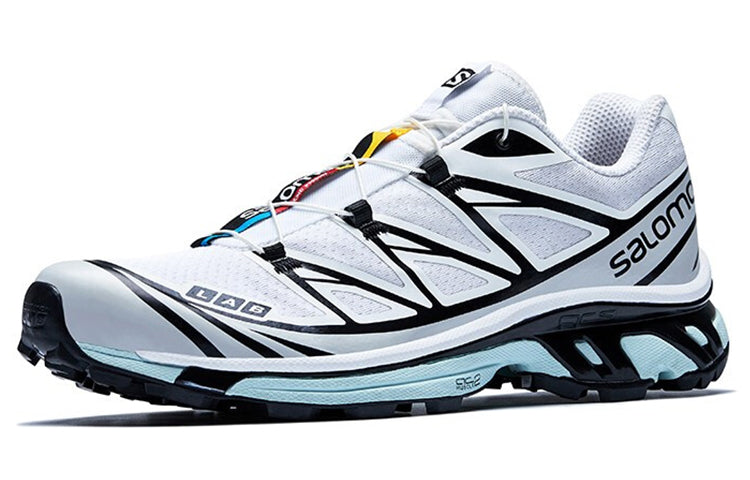 Salomon XT-6 Low-Top Sneakers – White / Black / Pale Mint