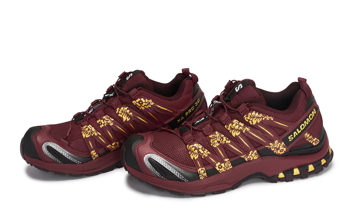 Salomon XA PRO 3D JiXi TangCao Sneakers – Burgundy / Gold
