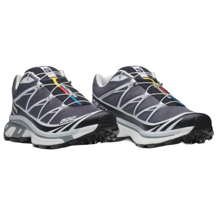Salomon XT-6 Low-Top Sneakers – Charcoal / White / Black