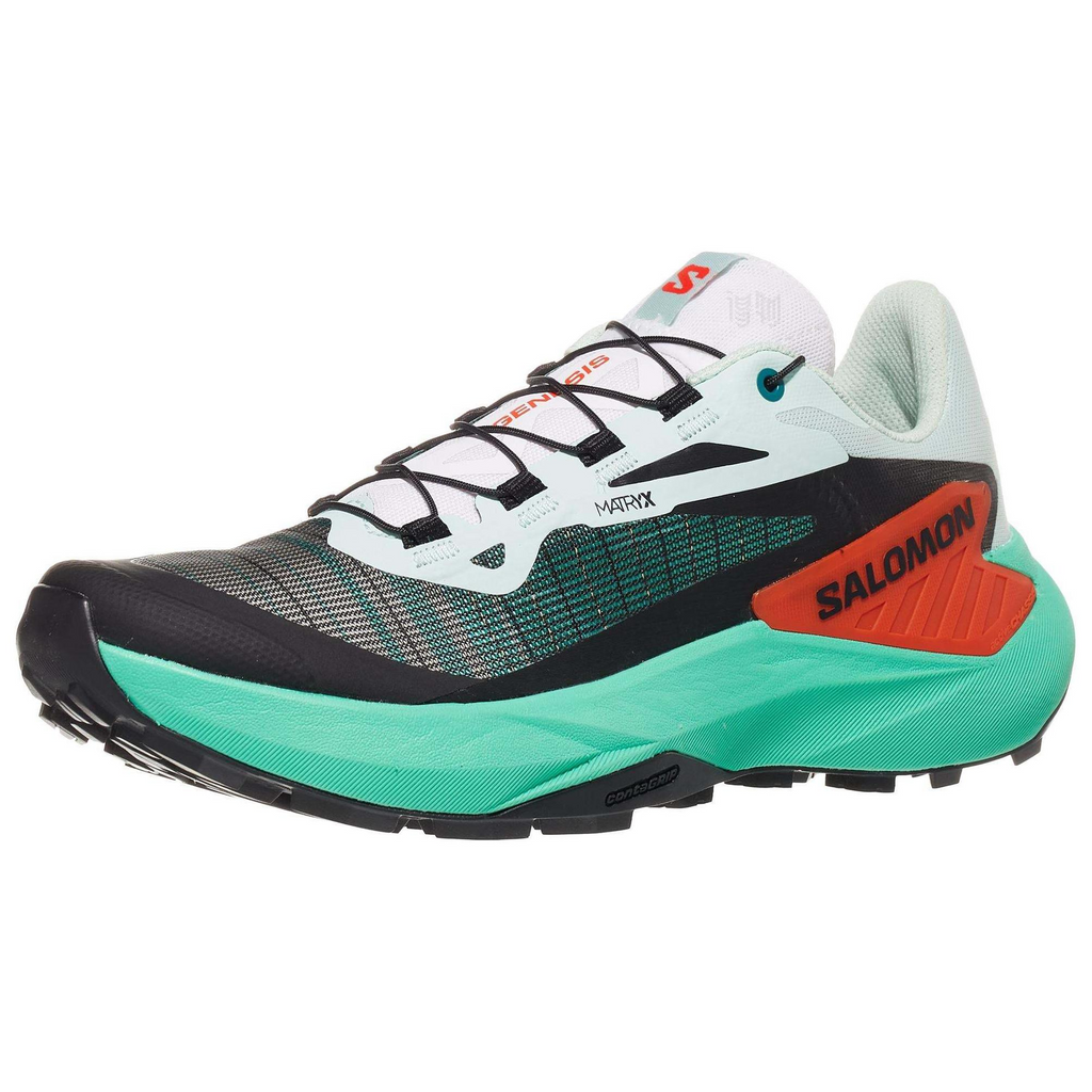 Salomon Genesis Low-Top Sneakers – Mint / White / Orange / Black