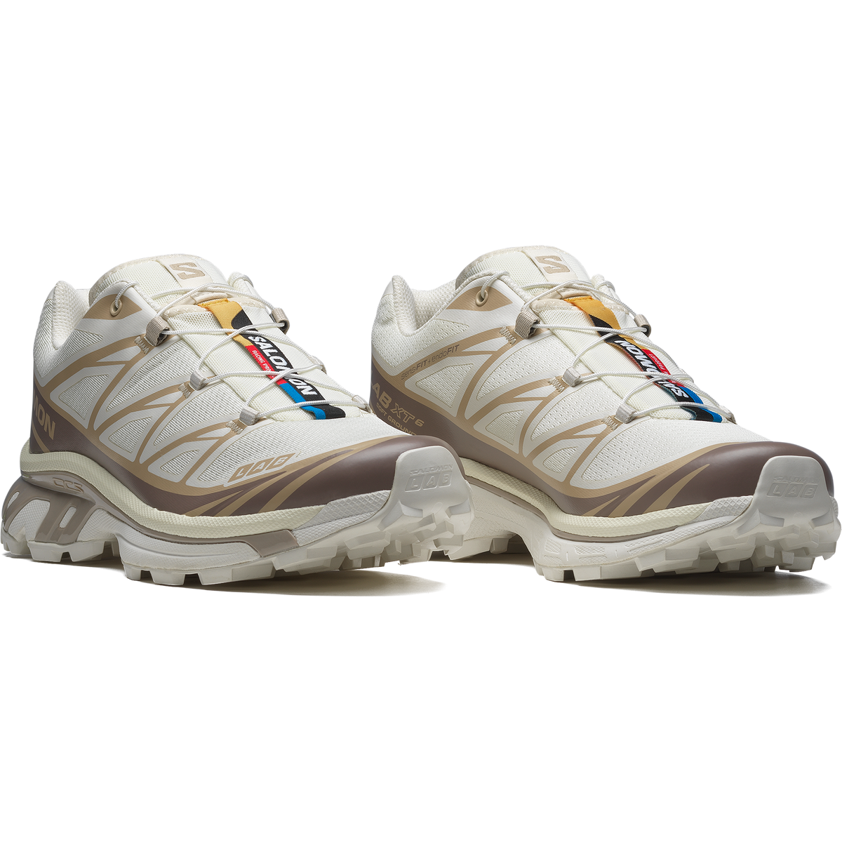 Salomon XT-6 Low-Top Sneakers – Cream / Taupe