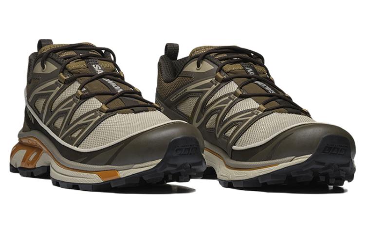 Salomon XT-6 Expanse Low-Top Sneakers – Olive Brown / Beige / Ochre