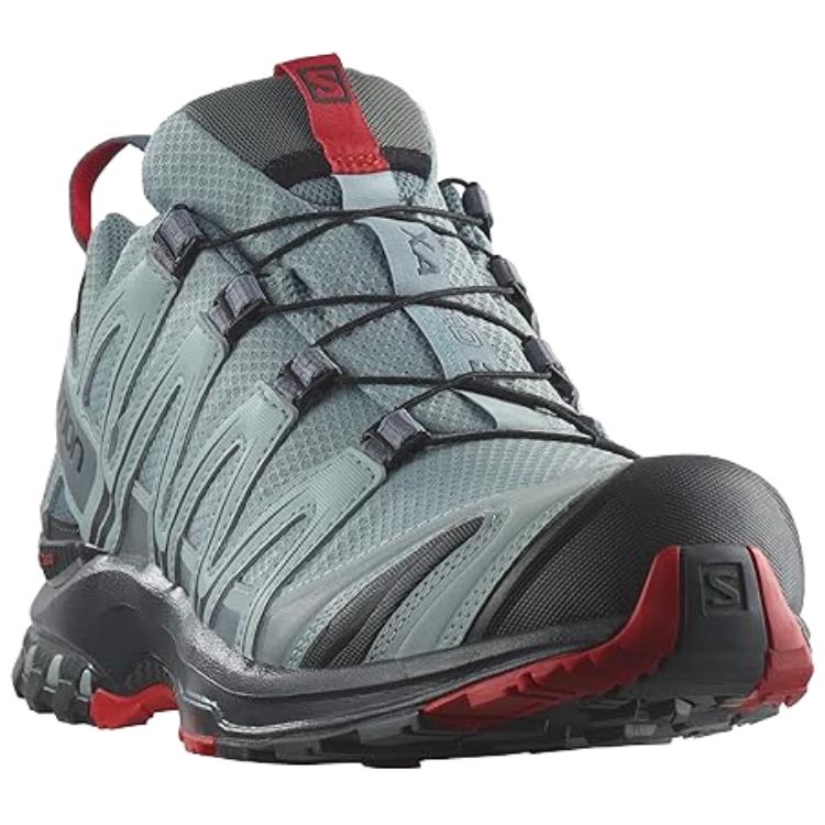 Salomon XA PRO 3D Unisex Sneakers – Blue Grey, Black & Red