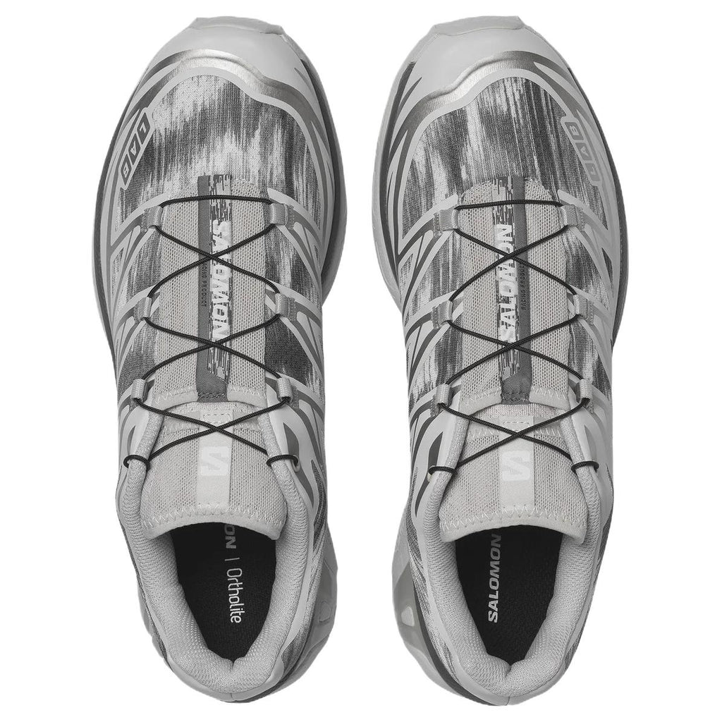 Salomon XT-6 Camo Low-Top Sneakers – Light Grey / White