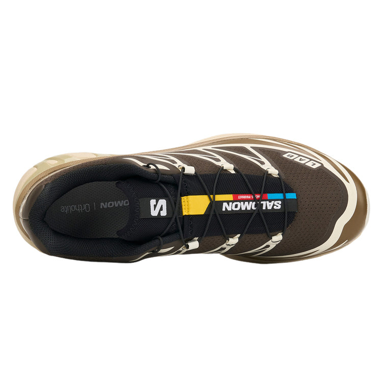 Salomon XT-6 RECUT Low-Top Sneakers – Brown / Cream / Tan