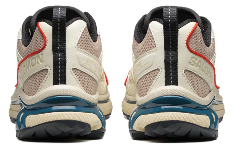 Salomon XT-6 Expanse Low-Top Sneakers – Cream / Teal / Red