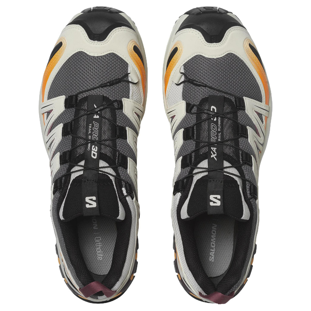 Salomon XA PRO 3D Unisex Sneakers – Charcoal, Cream & Orange