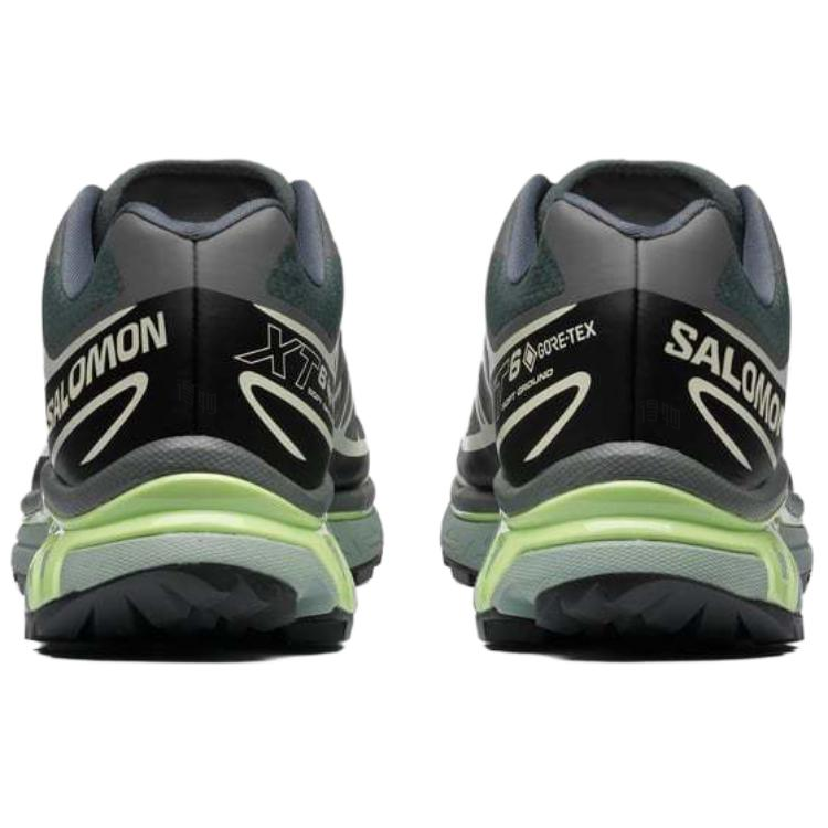 Salomon XT-6 GTX Low-Top Sneakers – Grey / Black / Pale Lime