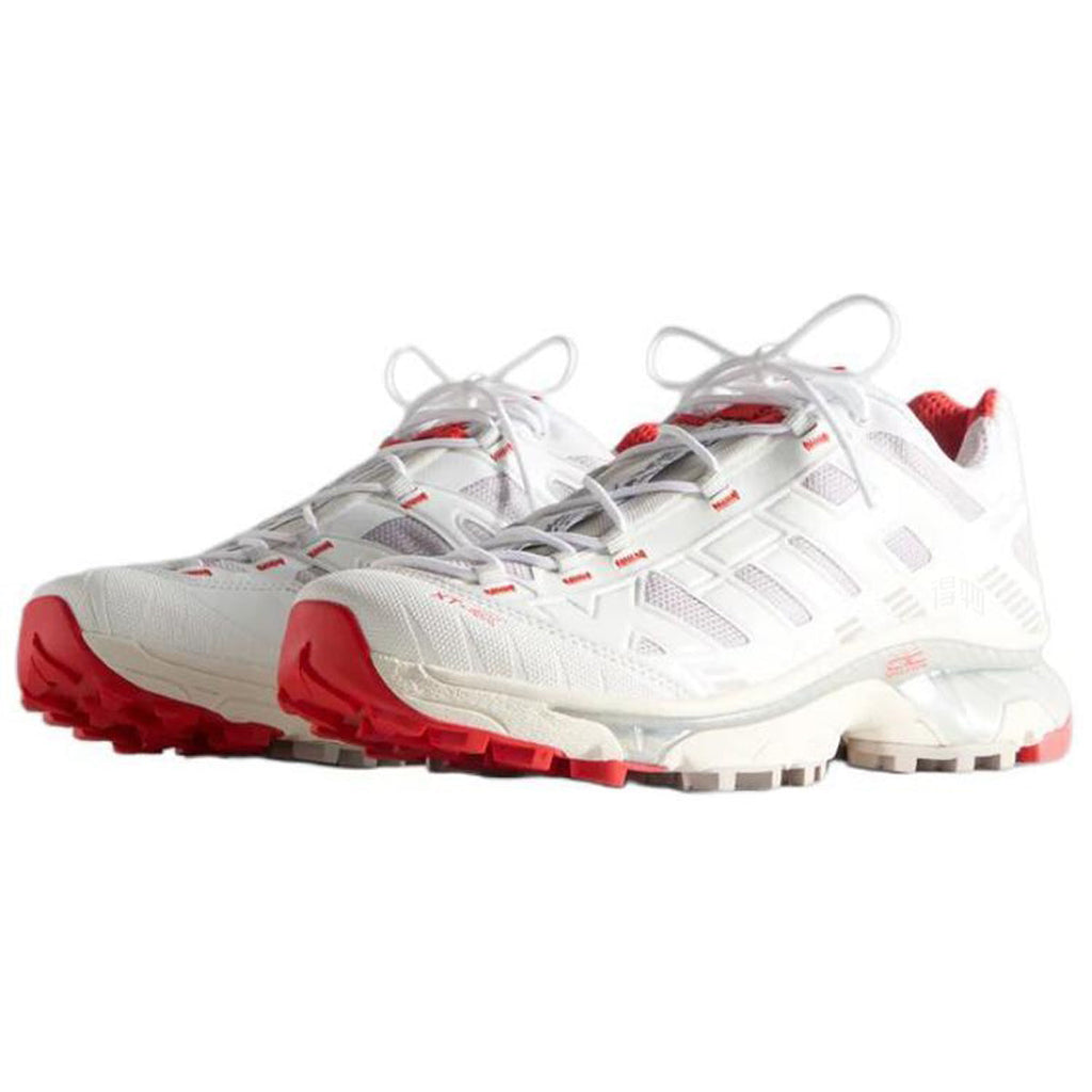 KITH × Salomon XT-4K Sneakers – White / Grey / Red