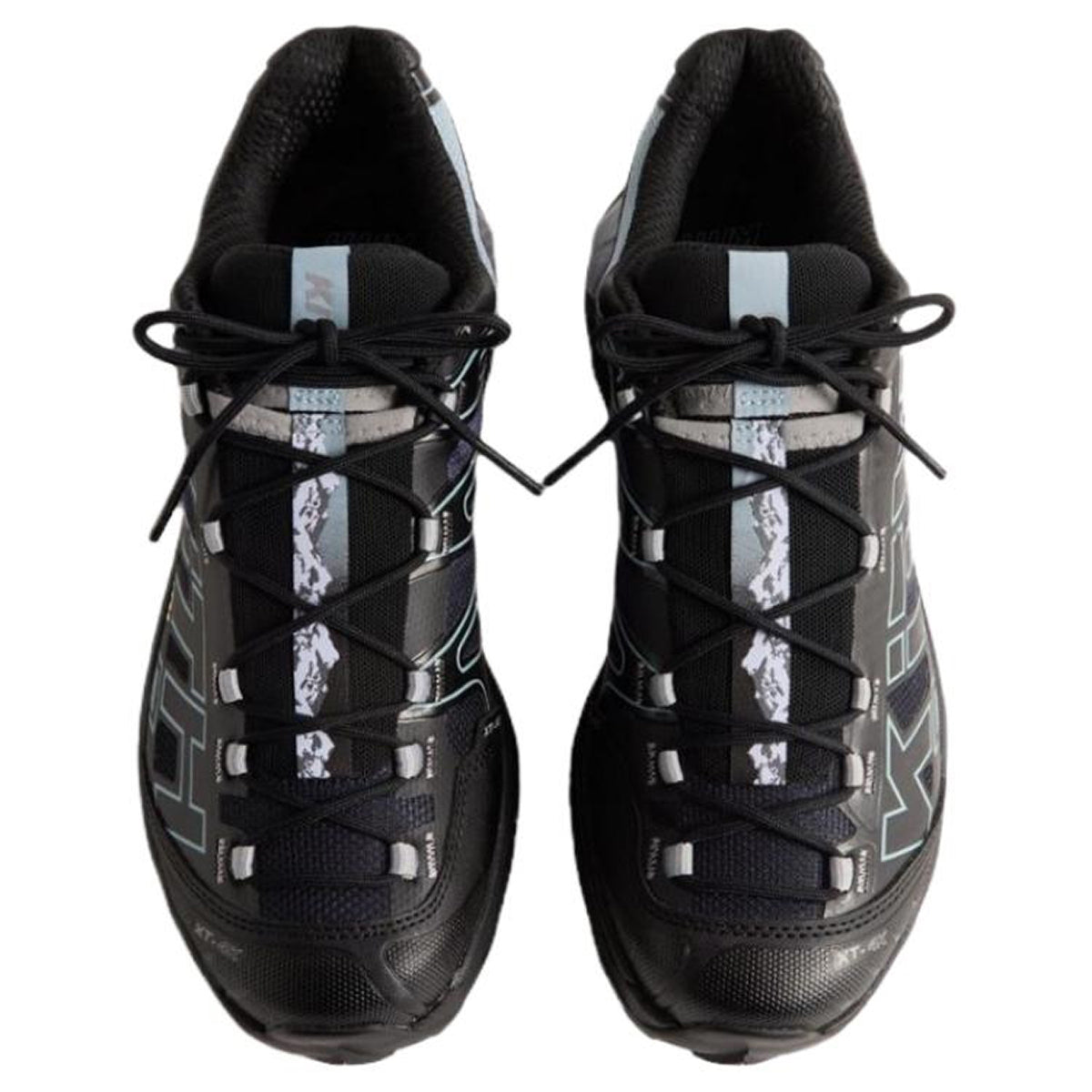 KITH × Salomon XT-4K Sneakers – Black / Grey / Pale Blue