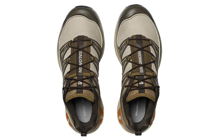 Salomon XT-6 Expanse Low-Top Sneakers – Olive Brown / Beige / Ochre
