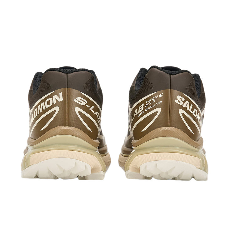 Salomon XT-6 RECUT Low-Top Sneakers – Brown / Cream / Tan
