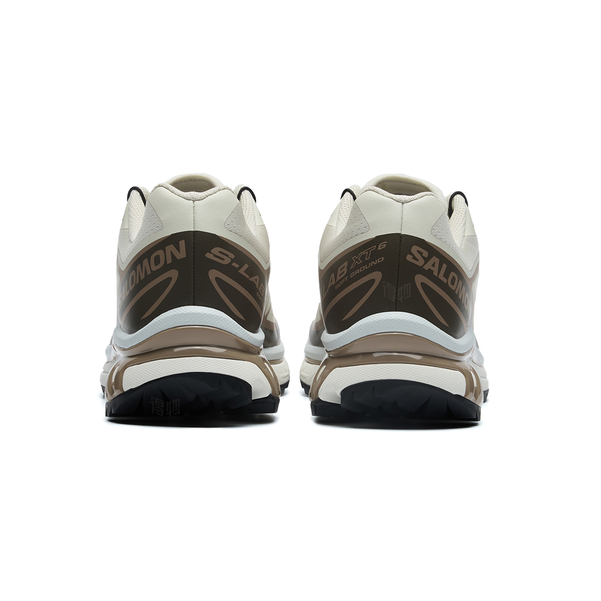 Salomon XT-6 Low-Top Sneakers – Cream / Brown / Black