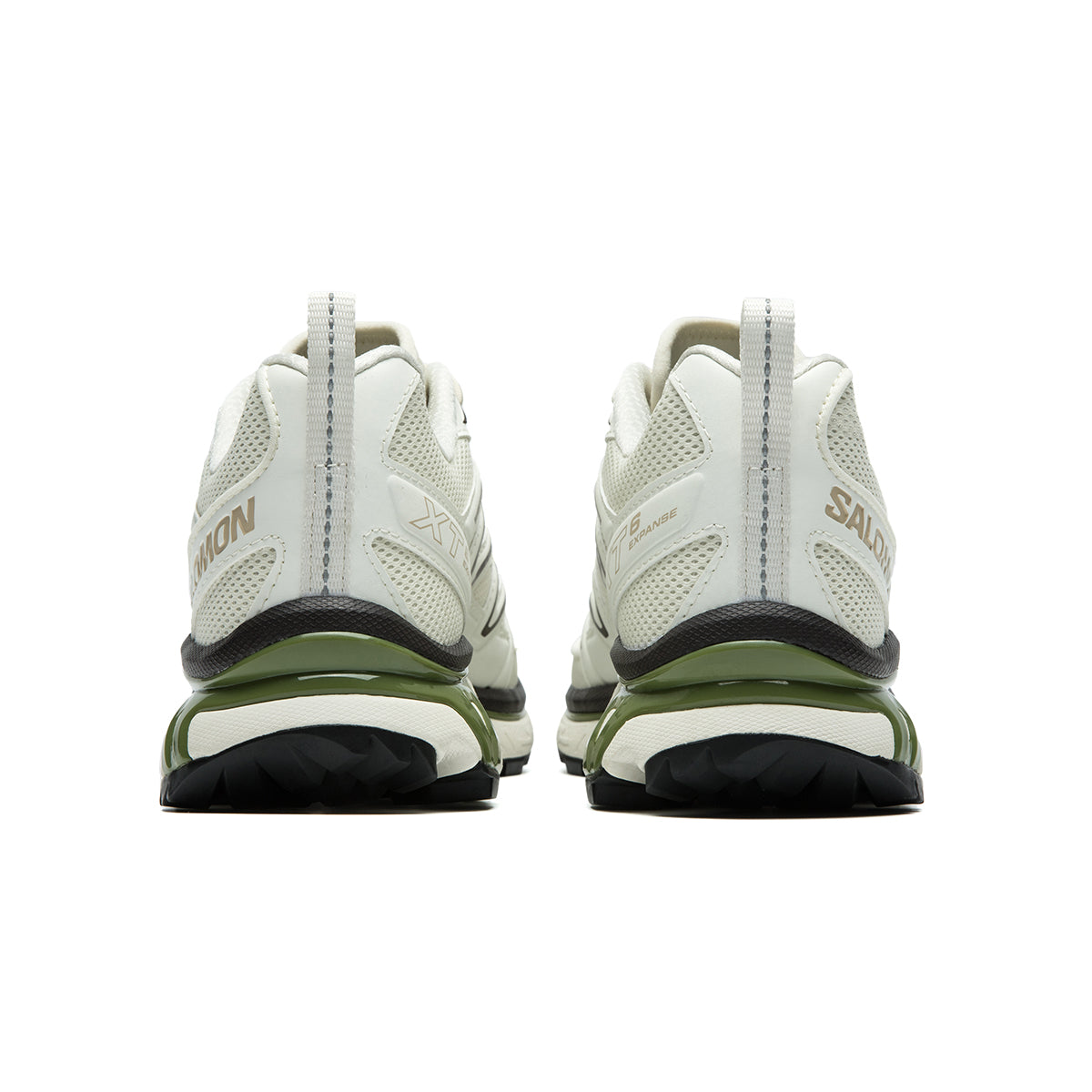 Salomon XT-6 Expanse Canvas Low-Top Sneakers – Cream / Olive Green