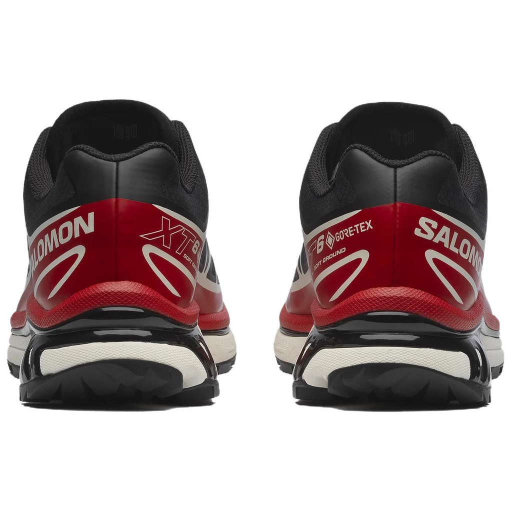 Salomon XT-6 GTX Low-Top Sneakers – Black / Red / White