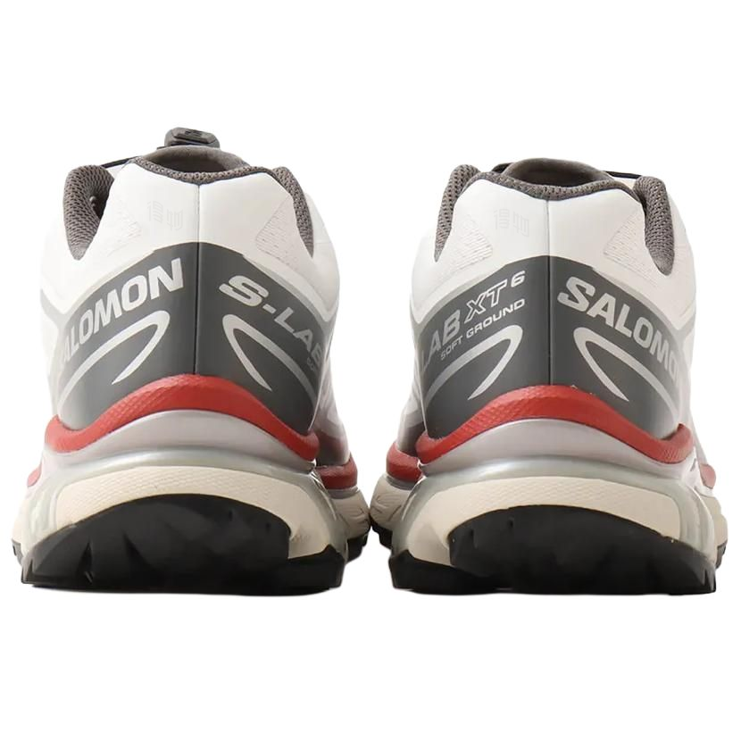 Salomon XT-6 Low-Top Sneakers – White / Grey / Red